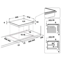 Whirlpool 869991552900 AKT 8601 IX 4 főzőzóna kerámia főzőlap érintőszenzoros olvasztás időzítő gyerekzár fekete #3