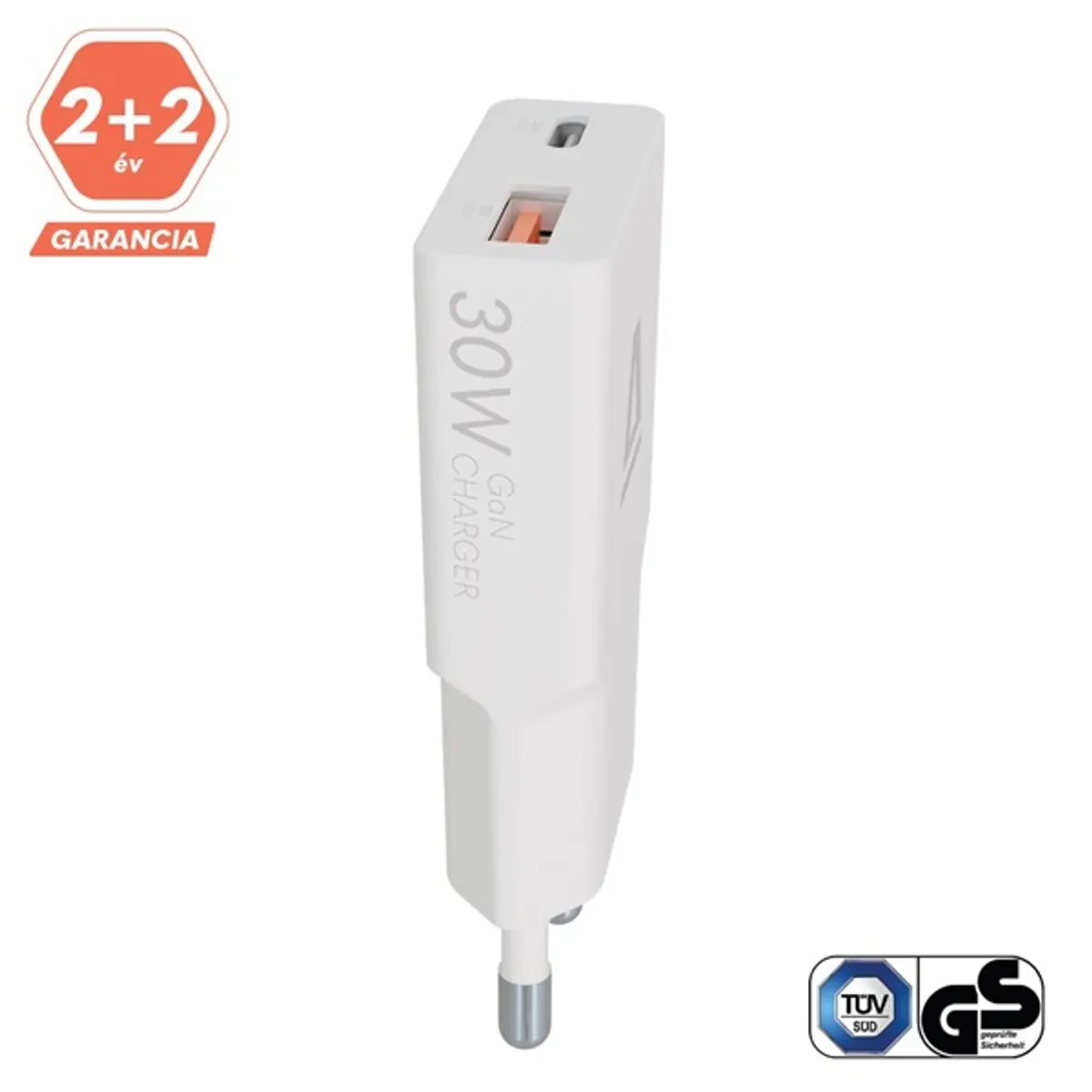 AVAX CH641W NANO SLIM 30W USB-C PD3.0 és USB-A QC3.0 fehér #3