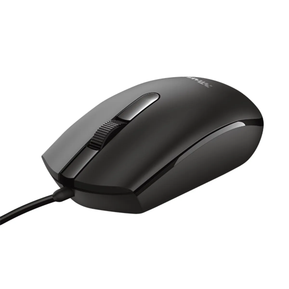 Trust 24271 Basi optikai érzékelő 1200 DPI vezetékes USB 2.0 2-1 gomb fekete kétkezes 160 cm kábel #1