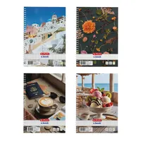 Herlitz 400201498 Mix A5 80 lapos kockás spirálfüzet