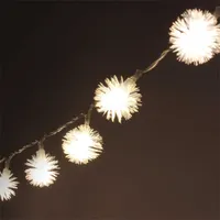 IRIS 314-16 Zúzmara alakú 3cm 10m meleg fehér 80db LED-es USB-s fénydekoráció