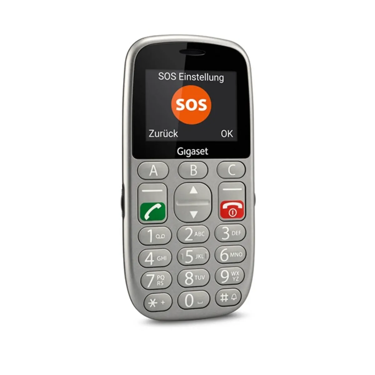 Gigaset S30853-H1177-R601 GL390 senior dual sim 2,2" ezüst SOS gomb #7