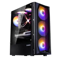 Zalman N4 REV.1 számítógépház ATX középtorony RGB ablakos 6x120 mm ventilátor