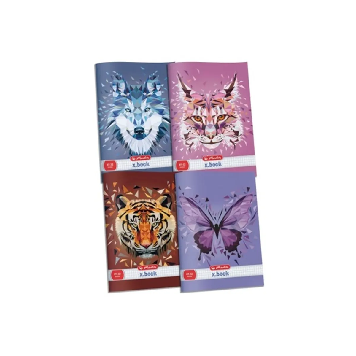 Herlitz 09545443 Wild Animals Füzet A4 kockás 32 lap mintás álló #1