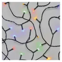 EMOS D4AM08 LED karácsonyi fényfüzér 12 m multicolor 8 üzemmód IP44 beltéri és kültéri LED integrált