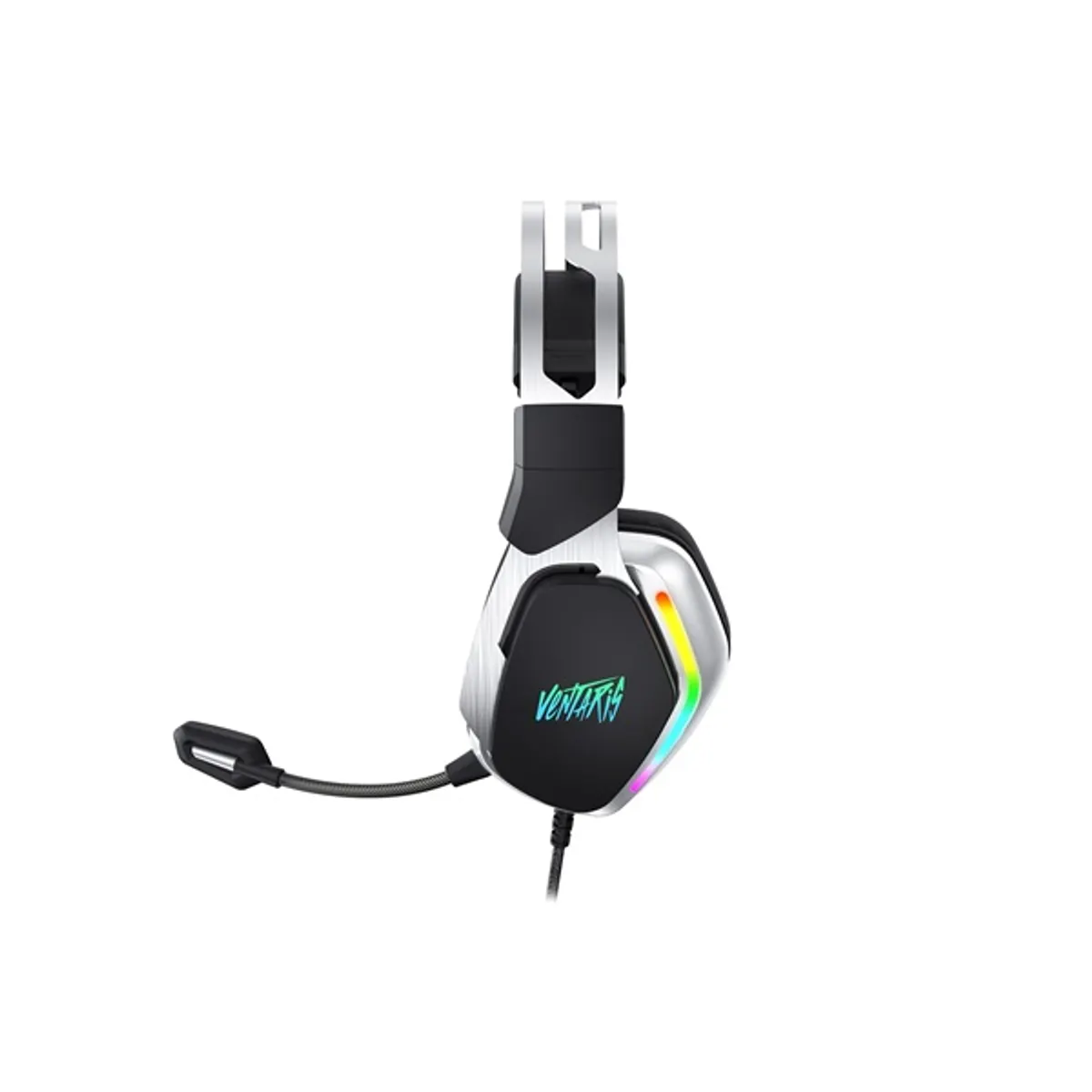 Ventaris H900 rgb 7.1 fekete-ezüst gamer headset usb pc notebook 50 mm 16 ohm 119 db 20-20000 hz #2