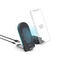 Hama 00201689 QI-FC15S vezeték nélküli töltőállvány 15W USB-C bemenet LED jelző