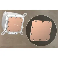 RAIDMAX LD360WT ARGB LD360 ARGB fehér LCD kijelzős vízhűtés 360 mm radiátor #4