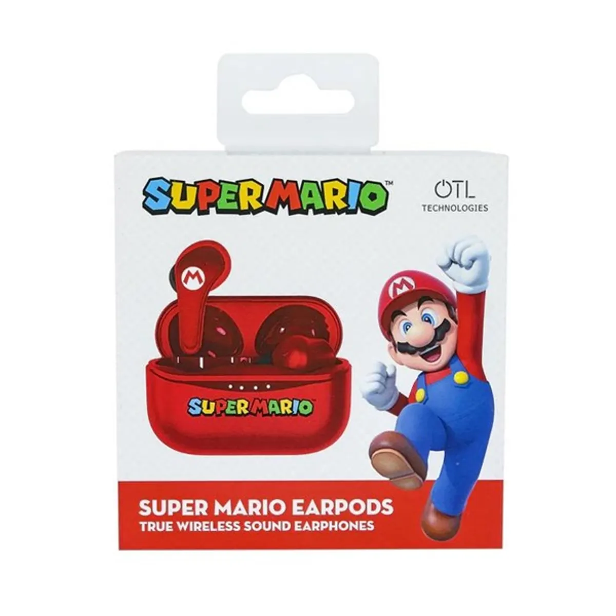 OTL SM0894 Super Mario true wireless fülhallgató piros Bluetooth 5.3 USB-C tok 6 óra beépített mikrofon #4
