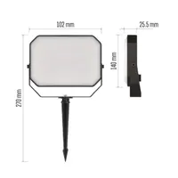 Emos ZIW184R GoSmart LED reflektor RGB, 14 W, szabályozható, WiFi, IP65, 3000-6500 K #8