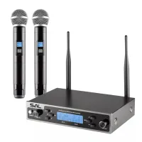 Sal MVN610 vezeték nélküli mikrofon szett fém 2x100 UHF csatornás