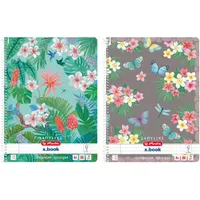 HERLITZ 50044245 Ladylike A4 80 lapos vonalas mintás spirálfüzet