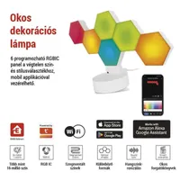 EMOS ZIW426R GoSmart Hexagon RGBIC LED WiFi BLE 5 V 1 m fehér dimmelhető IP20 #3