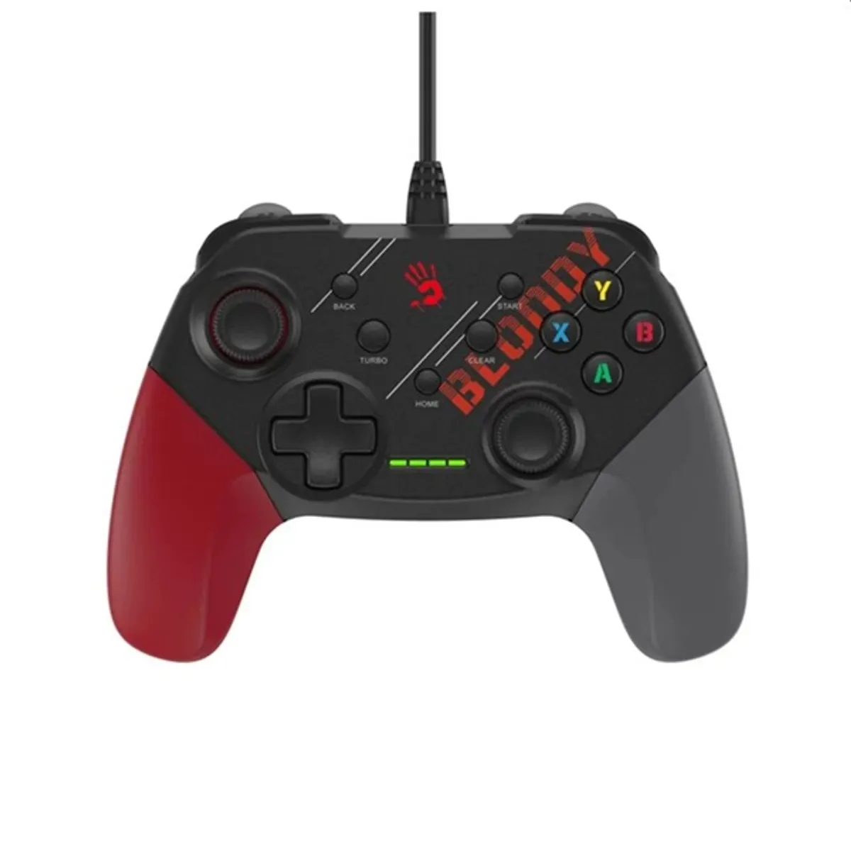 A4-TECH A4TJOY47404 Bloody GP30 Kontroller Vezetékes 1.8 m PC kompatibilis Android kompatibilis Fekete 360 joystick Dupla vibrációs motor #1
