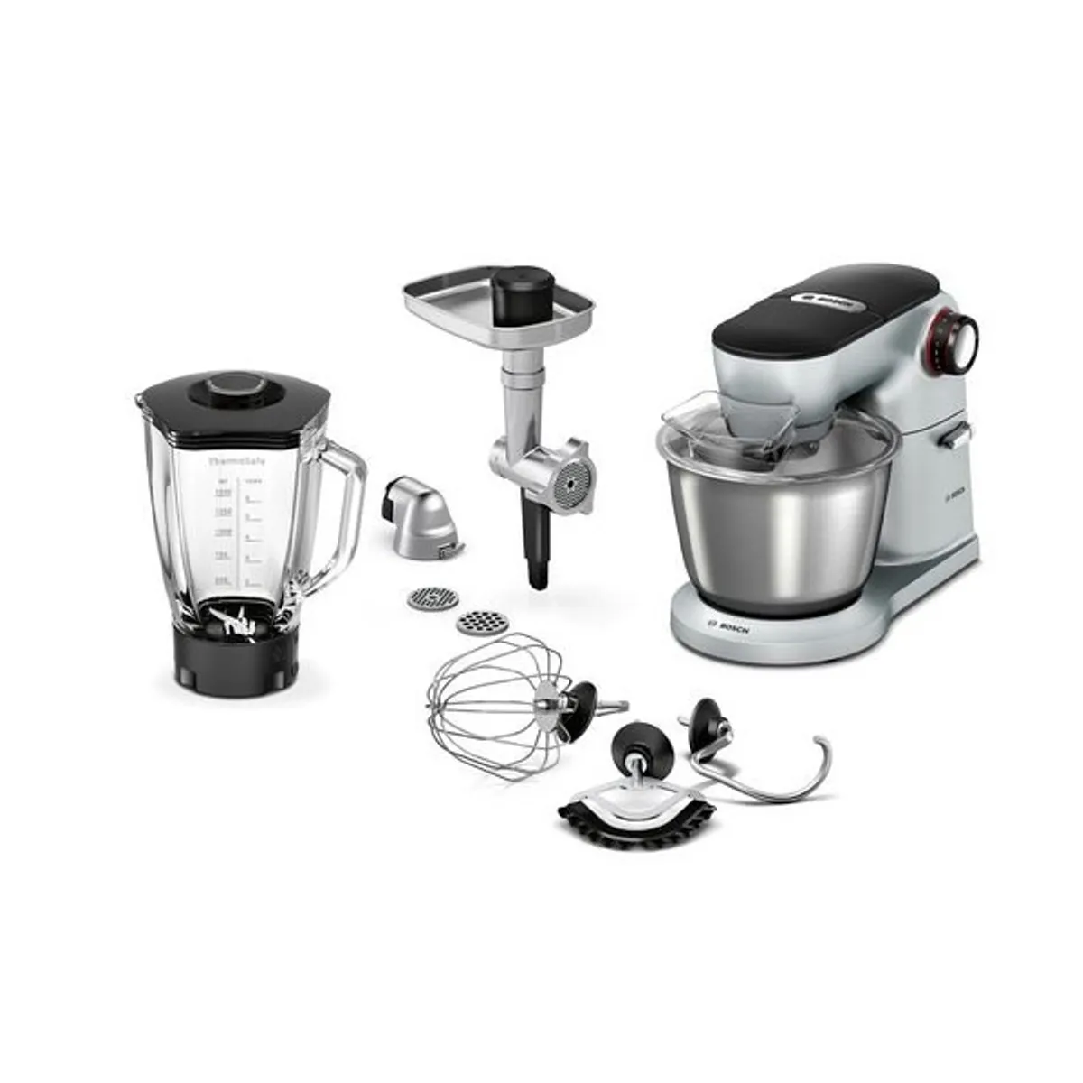 Bosch MUM9B34S27 OptiMUM konyhai robotgép 1400 W 5,5 l nemesacél keverőtál 3D bolygómozgás SmartDough szenzor 7 fokozat #1