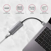 AXAGON ADE-25R 2,5Gbps USB-A RJ-45 külső hálózati adapter alumínium ház 15 cm #3