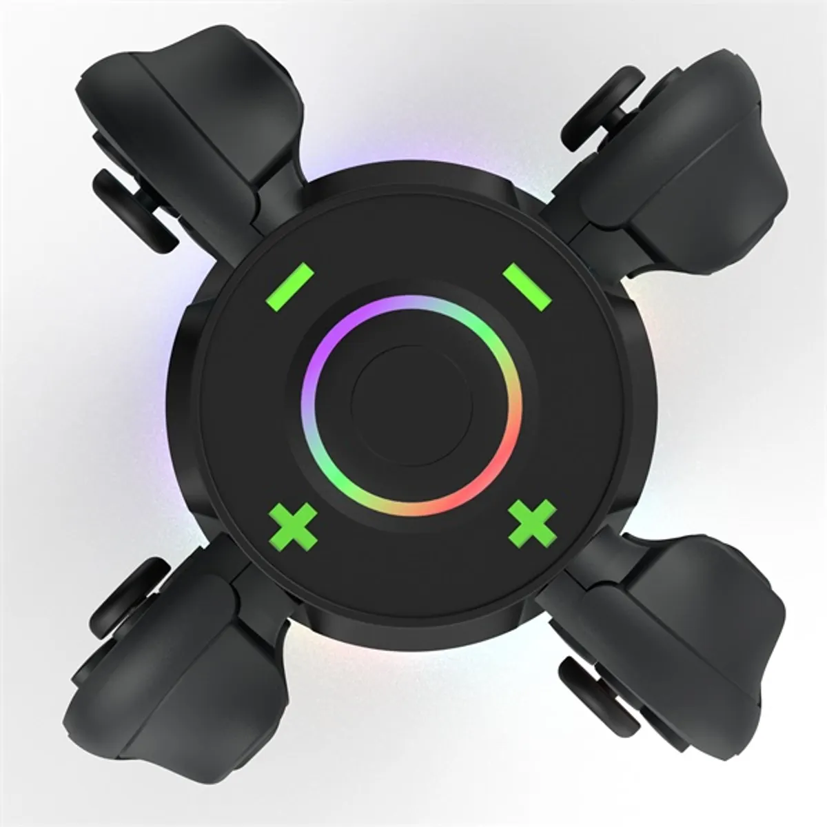 Hyperkin M07719 Power Beacon 4x Switch 2 Joy-Con töltés, RGB világítás, USB-C, fekete #8