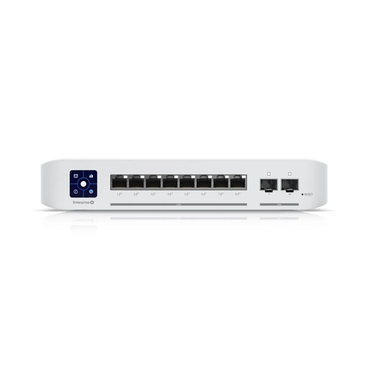 UBIQUITI USW-ENTERPRISE-8-POE UniFi Switch Enterprise 8 PoE 8x2.5GbE RJ45, 2x10G SFP, PoE/802.3af/at, L3, 1.3" érintőképernyő #1