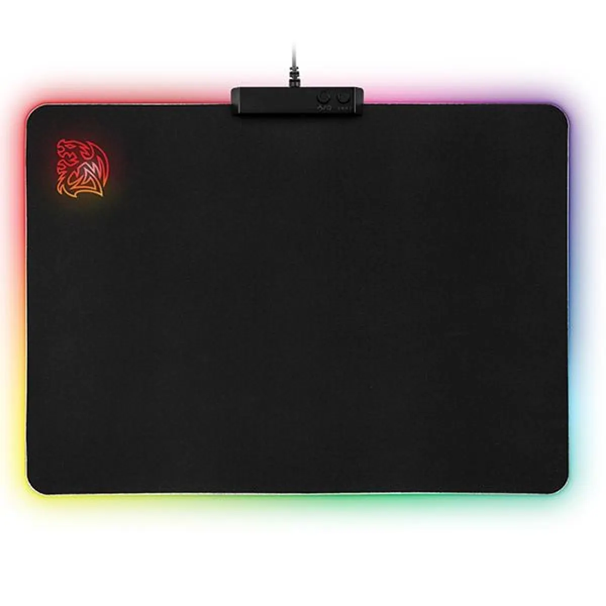 Thermaltake MP-DCM-RGBSMS-01 Draconem RGB Cloth Edition Egérpad 355x255x4 mm fekete gumi RGB világítás csúszásgátló #3