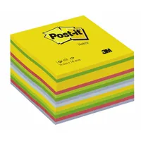 Post-it 7100172383 kockatömb 76x76mm 450 lapos öntapadós szivárványszínű PEFC