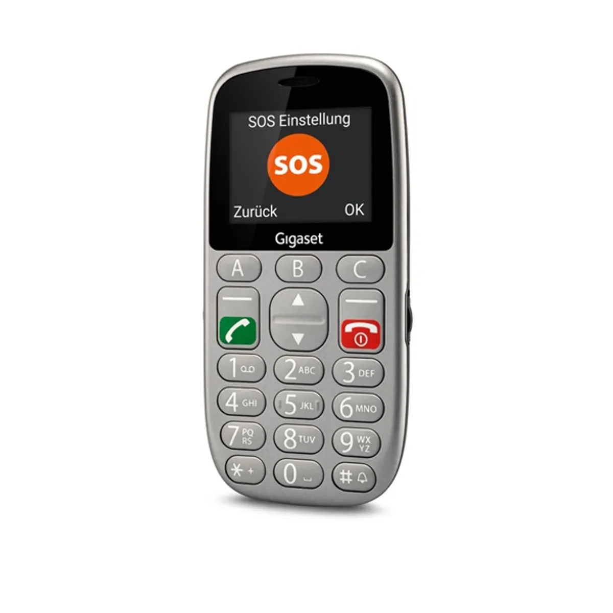 Gigaset S30853-H1177-R601 GL390 senior dual sim 2,2" ezüst SOS gomb #6