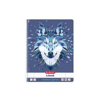 Herlitz 50027798 spirálfüzet A4 80lapos vonalas mintás perforált margóval álló
