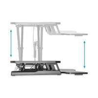 Digitus DA-90380-1 Asztali ergonomikus emelőállvány fekete 2 kijelző 950x615 mm 100-500 mm #5