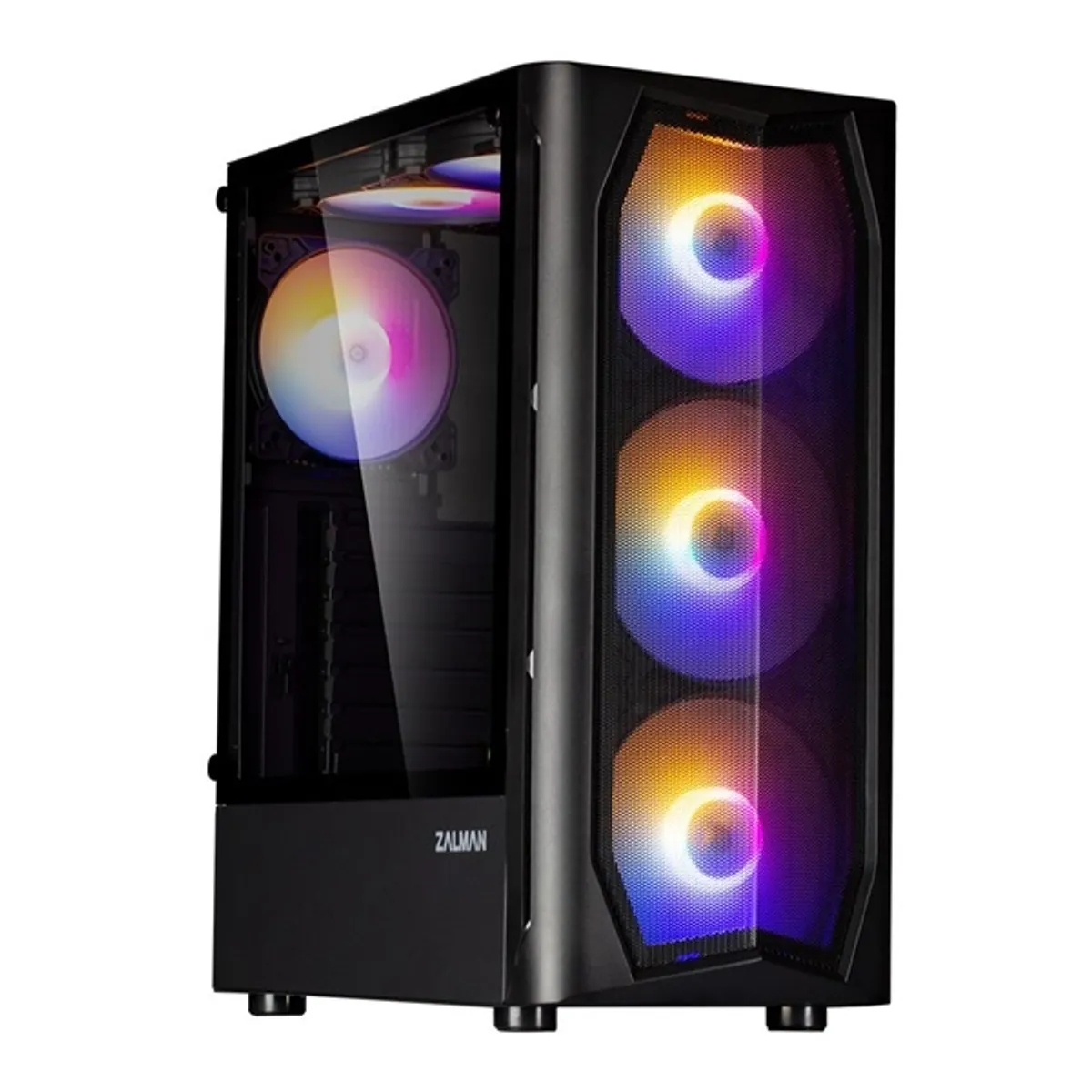 Zalman N4 REV.1 számítógépház ATX középtorony RGB ablakos 6x120 mm ventilátor #2