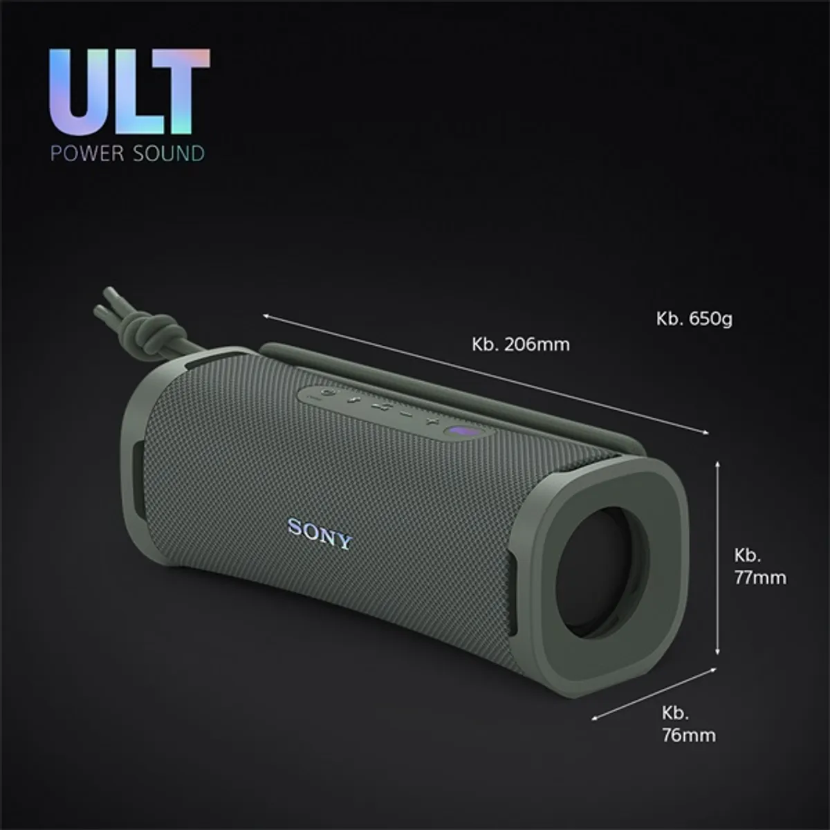 Sony SRSULT10H.CE7 ULT FIELD 1 hordozható Bluetooth hangszóró IP67 12 óra üzemidő #9