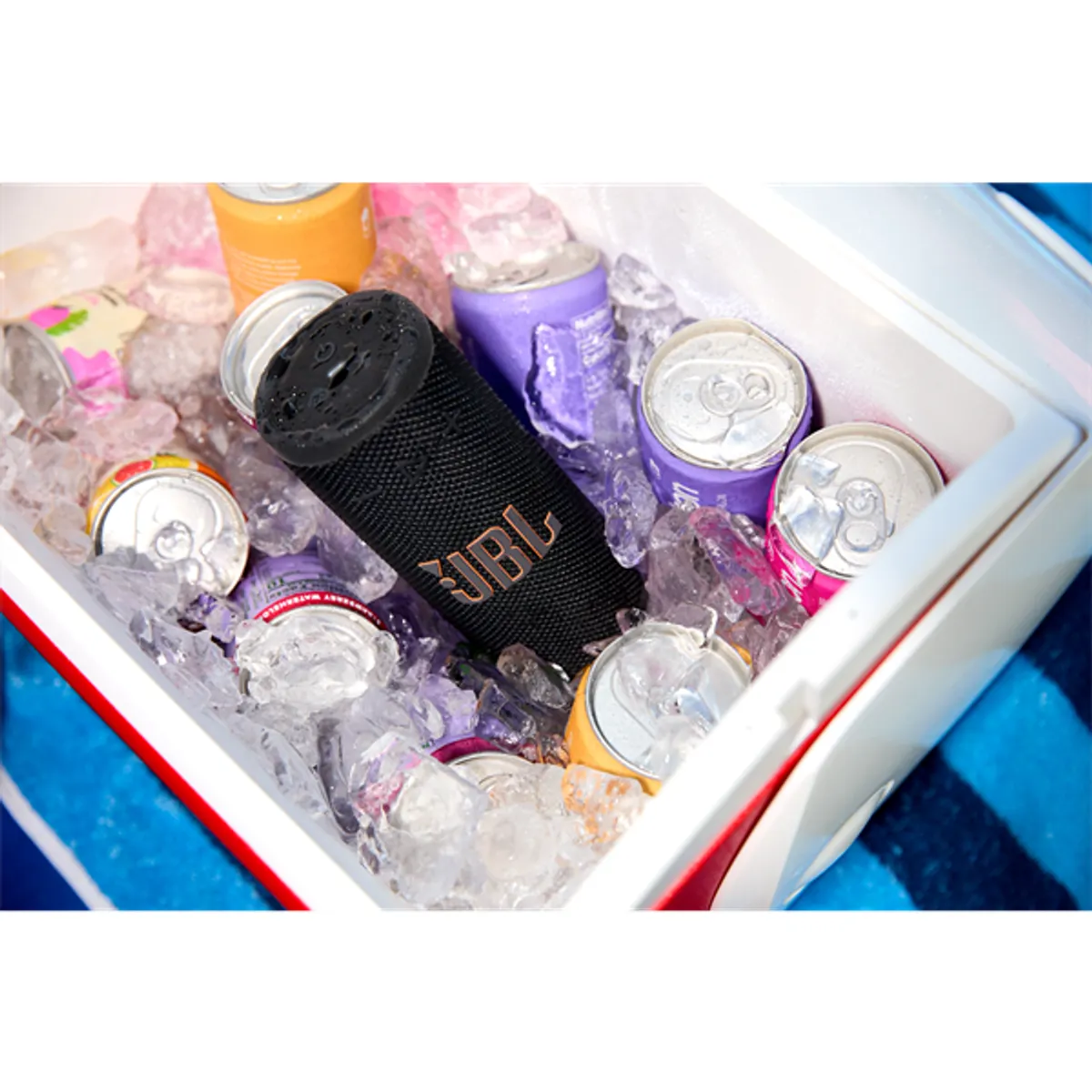 JBL JBLGRIPBLK GRIP fekete 14 óra IP68 vízálló porálló 2600 mAh 16 W RMS Bluetooth 5.4 Auracast #4