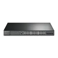 TP-LINK TL-SG3428MP JetStream 28-portos Gigabit L2 menedzselt switch 24 PoE portok, 384 W, 4 SFP, rackbe szerelhető