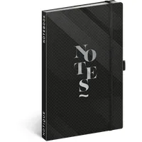 RealSystem 5416-EL notesz vonalas keményfedeles fekete 5.1" x 8.3"