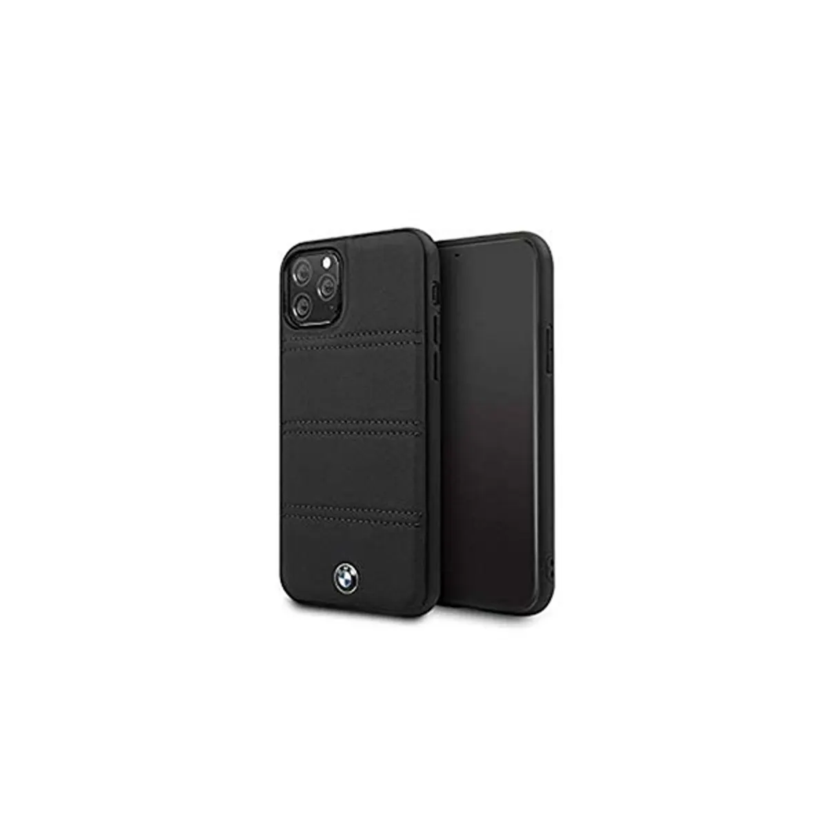 BMW BMHCN65PELBK vízszintesen csíkozott kemény tok fekete iPhone 11 Pro Max 6,5" #1