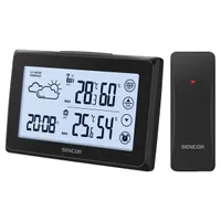 SENCOR 35053955 Időjárás állomás digitális kijelző fekete vezeték nélküli 2xAA 142x92x25 mm #2