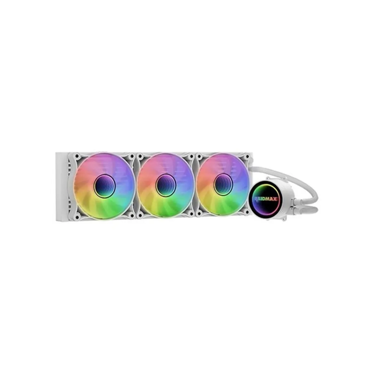 RAIDMAX LS360WT ARGB Infinita LS360 CPU vízhűtés 360mm fehér 3x120mm PWM #1