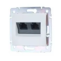 Legrand 774239 Valena 2xRJ45 LCS2 Cat5e UTP aljzat fehér