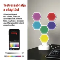 EMOS ZIW426R GoSmart Hexagon RGBIC LED WiFi BLE 5 V 1 m fehér dimmelhető IP20 #4