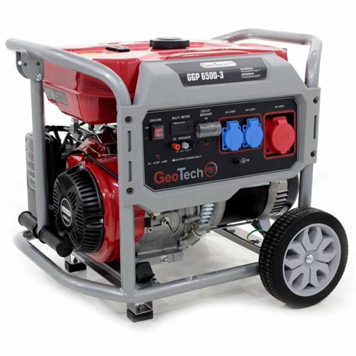 Geotech BZG-05466 GGP6500-3 AVR 6,5kVA háromfázis benzines áramfejlesztő 25L #1