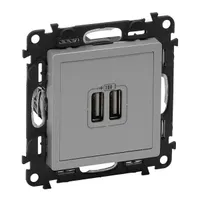 Legrand 753312 Valena life Alumínium USB töltő