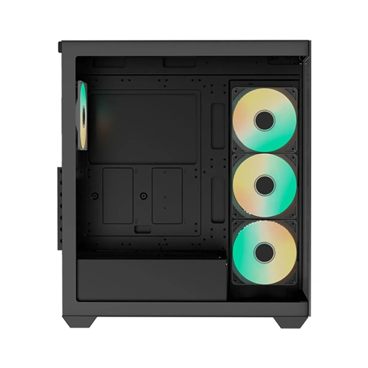 RAIDMAX I800CBF i800 Chrome fekete ATX USB 3.0 4x beépített ventilátor edzett üveg #5
