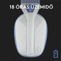 Logitech 981-001074 G435 Fejhallgató Lightspeed Bluetooth 10 m USB-C 20 Hz-20 kHz 45 Ohm Over-Ear Fehér-kék #6