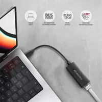 Axagon ADE-ARC USB-C gigabit ethernet adapter Fekete 15 cm RJ45 USB 3.2 C #3
