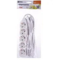 EMOS P1525R hálózati elosztó kapcsolóval 5 aljzat, 5 m, 1,5 mm2, fehér #2