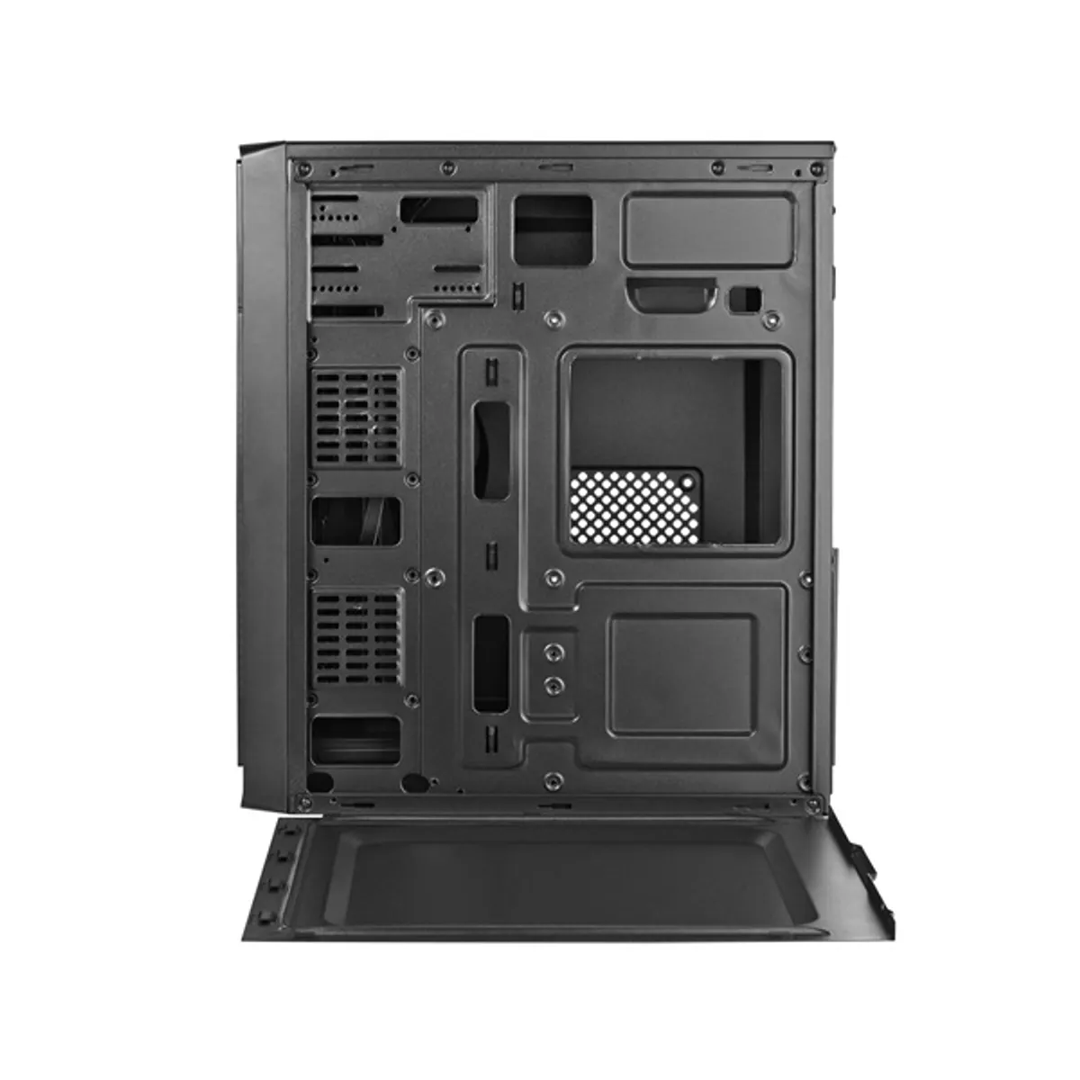 Spire SPT1534B-U3 matx ház fekete táp nélküli usb 3.0 előlapi 1db 5,25 külső hely 1db 3,5 belső hely 2db 2,5 belső hely acél-műanyag #9