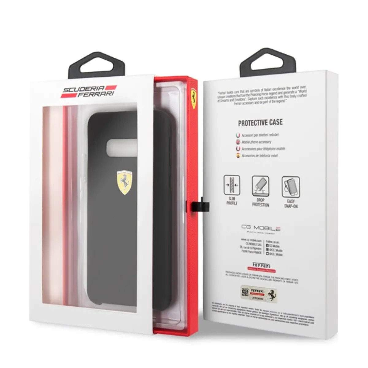 Ferrari FESSIHCS10LBK Samsung S10 Lite SF szilikon fekete tok #3
