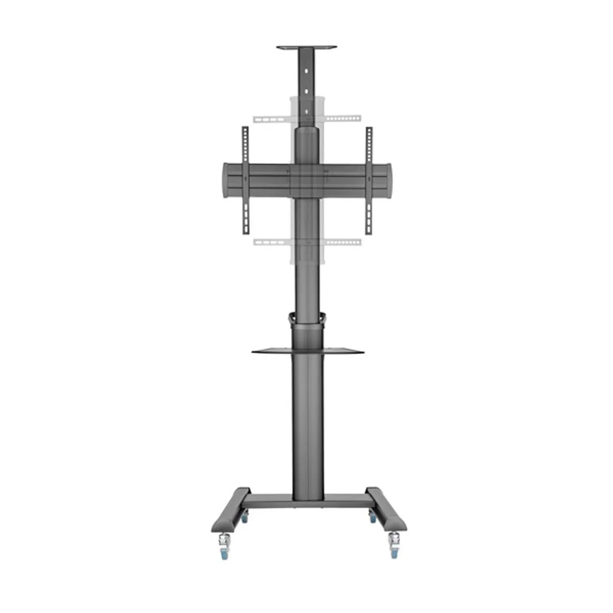 SBOX FS-446-2 mobil tv-állvány fekete 37"-70" vesa 600x400 70 kg 1200-1600 mm billenthető 5° kábelrendező #5