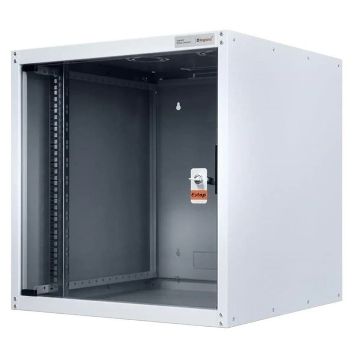 LEGRAND EVO20U6060 szekrény 19" fali 20U 982x600x600 szürke üvegajtós készre szerelt 65 kg #1