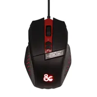 KONIX KX-DND-GM-PC Dungeons and Dragons gamer egér 7 gomb DPI 2500 fekete-piros #2