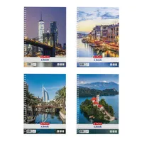 Herlitz 400201492 City II A4 70 lapos vonalas spirálfüzet