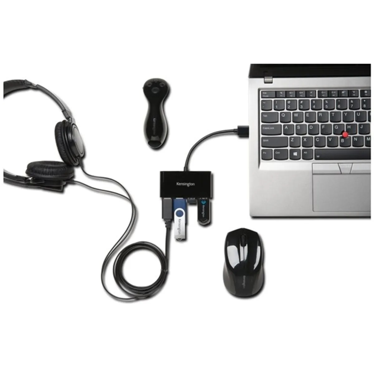 Kensington K39121EU UH4000 USB 3.0 4-port hub táp nélküli #3